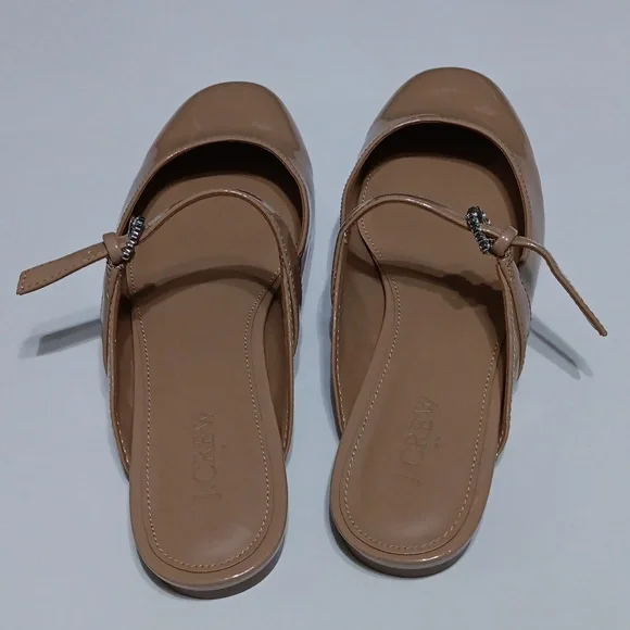 J CREW Women's Mary Jane Nude  Mules  - 7 - Picture 3 of 6